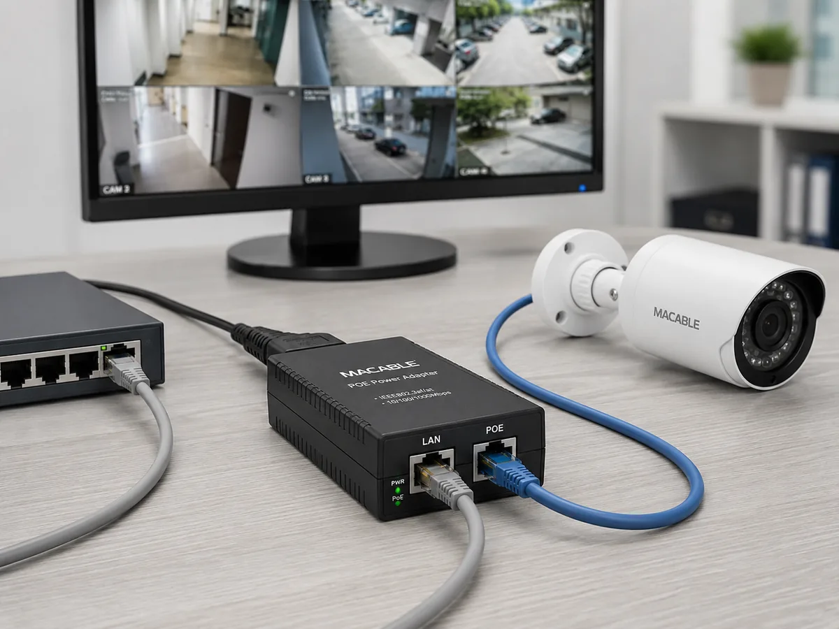 PoE Power Adapter Solution for IP Camera Projects: Stable 48V Power Supply for Security Installations